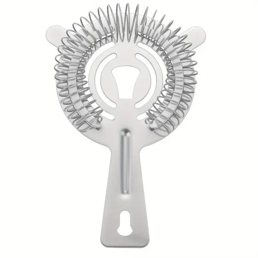 Classic Double Ear Stainless Cocktail Spring Strainer, Ice Strainer | Oak & Sugar | Expertly crafted with high-quality stainless steel, this strainer is designed to effortlessly strain all types of cocktails for a flawless drinking experience. Featuring a