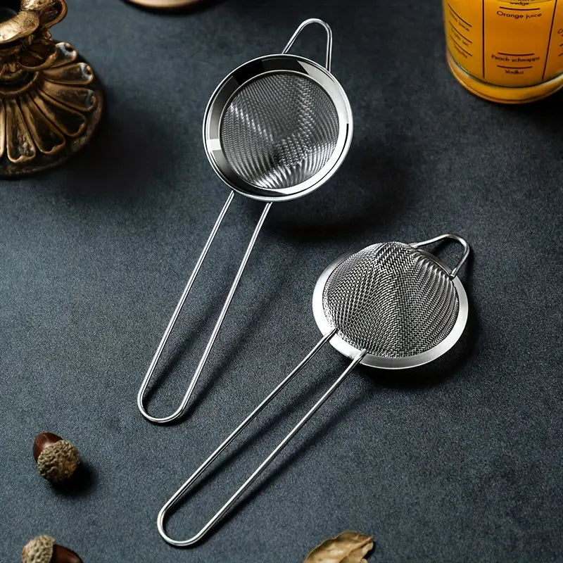Fine Mesh Cocktail Strainer, Small | Oak & Sugar | Great for straining smaller cocktails, muddling light infusion flavors or straining over ice to cool a cocktail as it is poured into your glass. Experience the joy of perfectly strained cocktails using ou