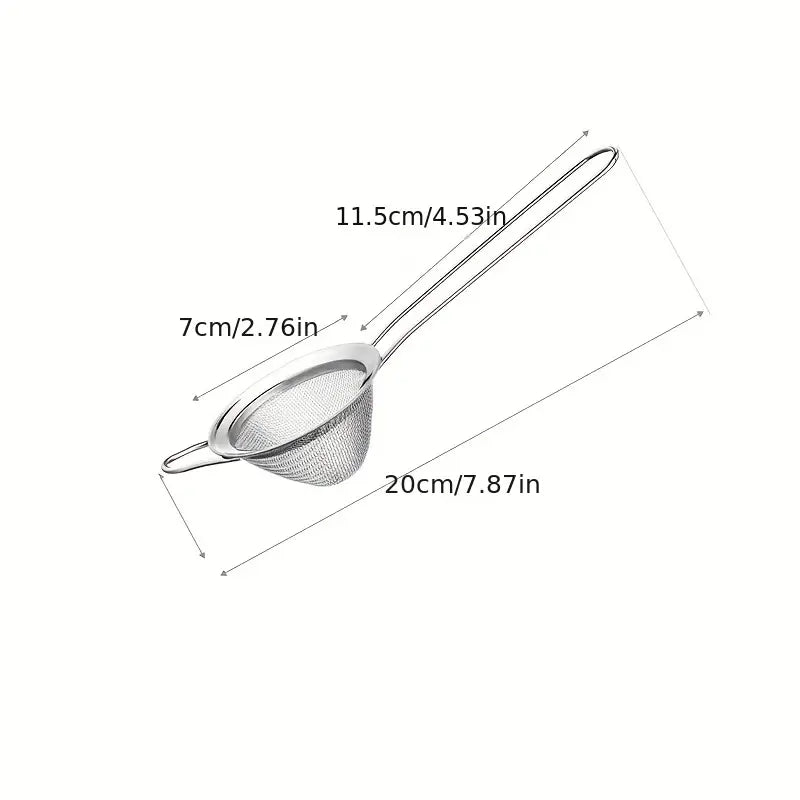 Fine Mesh Cocktail Strainer, Small | Oak & Sugar | Great for straining smaller cocktails, muddling light infusion flavors or straining over ice to cool a cocktail as it is poured into your glass. Experience the joy of perfectly strained cocktails using ou