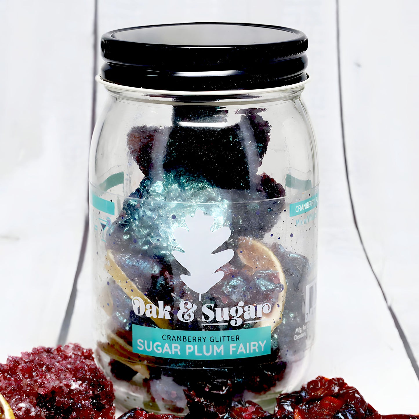 Cranberry Glitter Sugar Plum Fairy Cocktail Infusion Kit (8 servings) - LIMITED EDITION | Oak & Sugar | NEW LIMITED EDITION: Introducing our newest addition - Cranberry Glitter Sugar Plum Fairy! For a limited time, elevate your cocktail game with our care